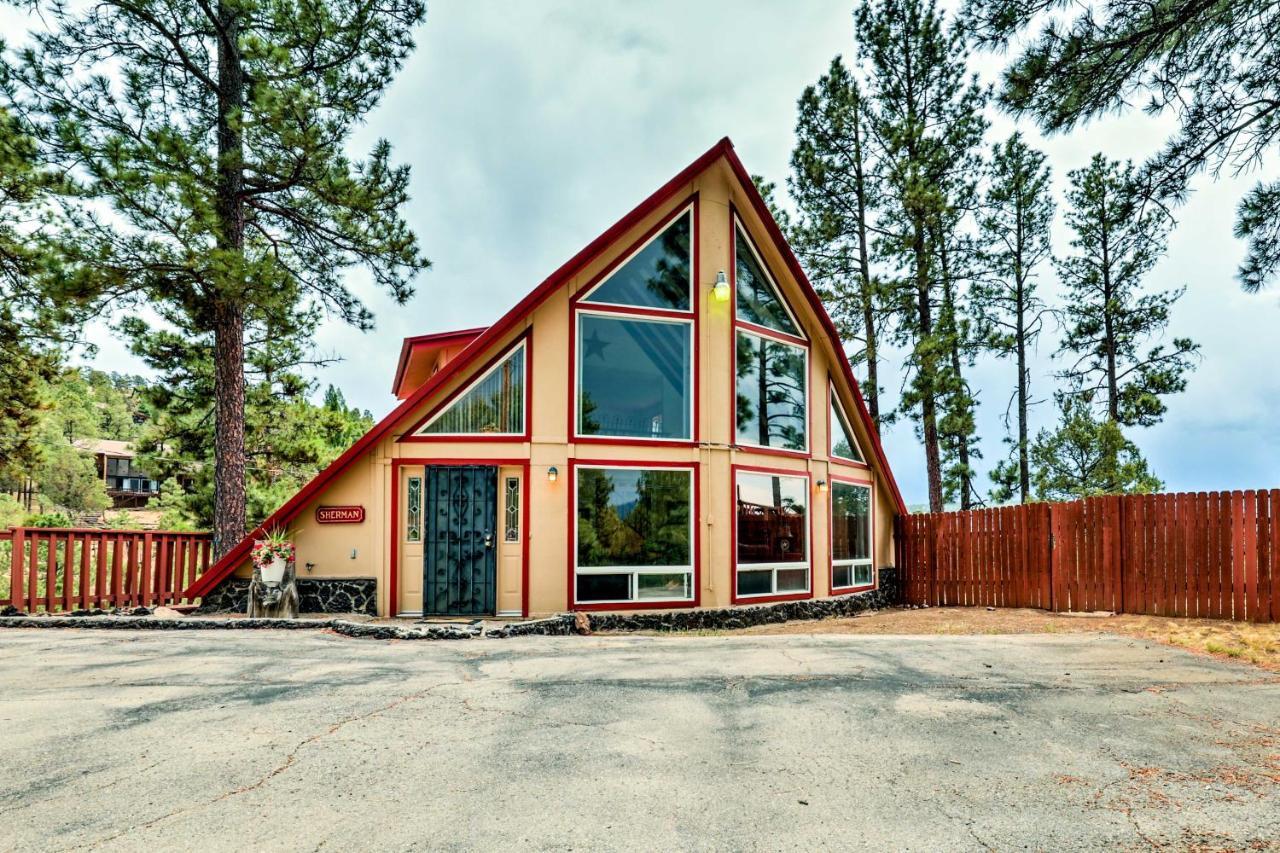 A-Frame Ruidoso Retreat With Deck, Grill And Views! Villa ภายนอก รูปภาพ
