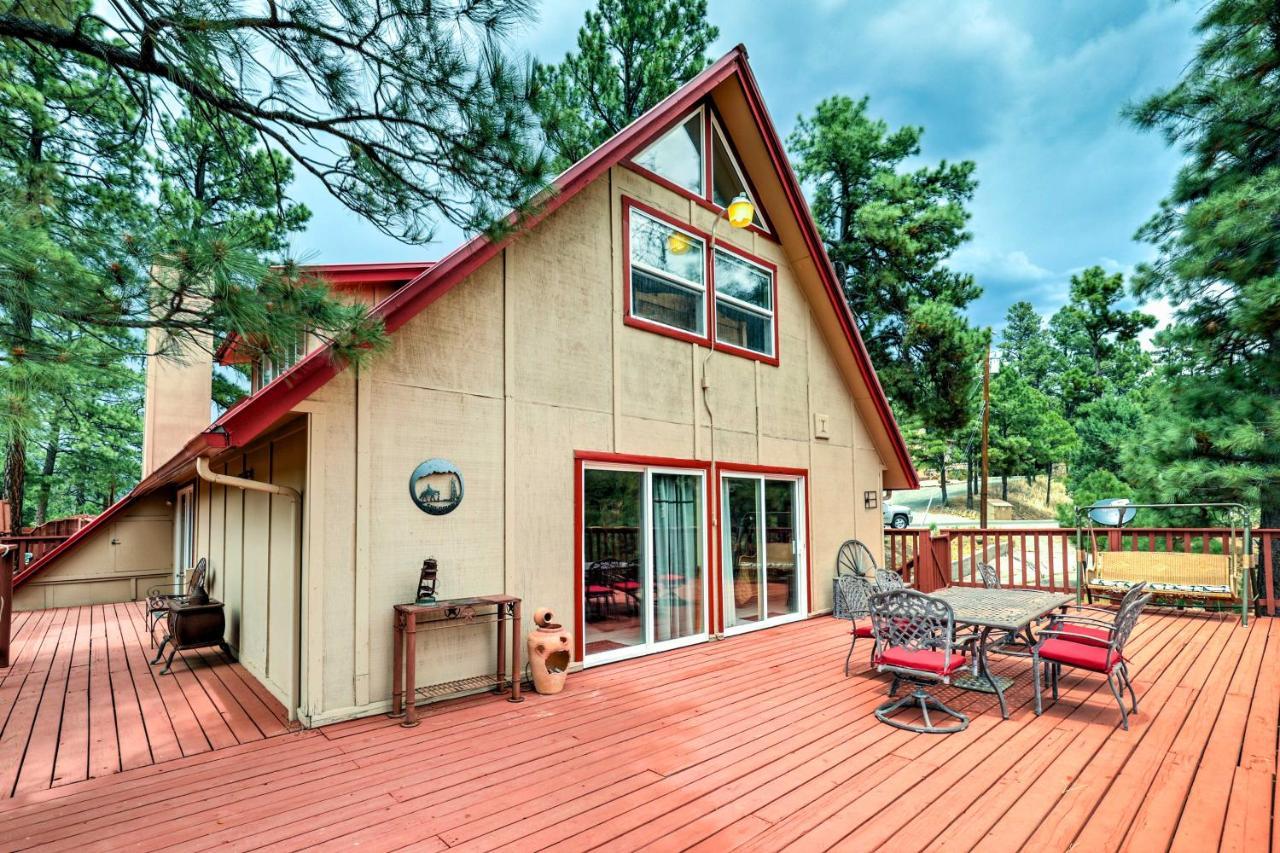 A-Frame Ruidoso Retreat With Deck, Grill And Views! Villa ภายนอก รูปภาพ