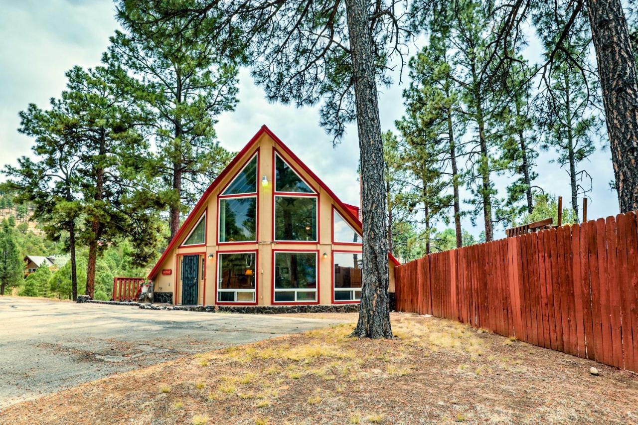 A-Frame Ruidoso Retreat With Deck, Grill And Views! Villa ภายนอก รูปภาพ