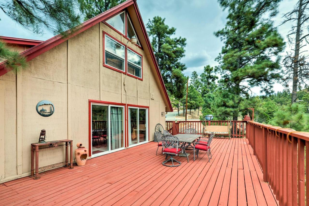 A-Frame Ruidoso Retreat With Deck, Grill And Views! Villa ภายนอก รูปภาพ